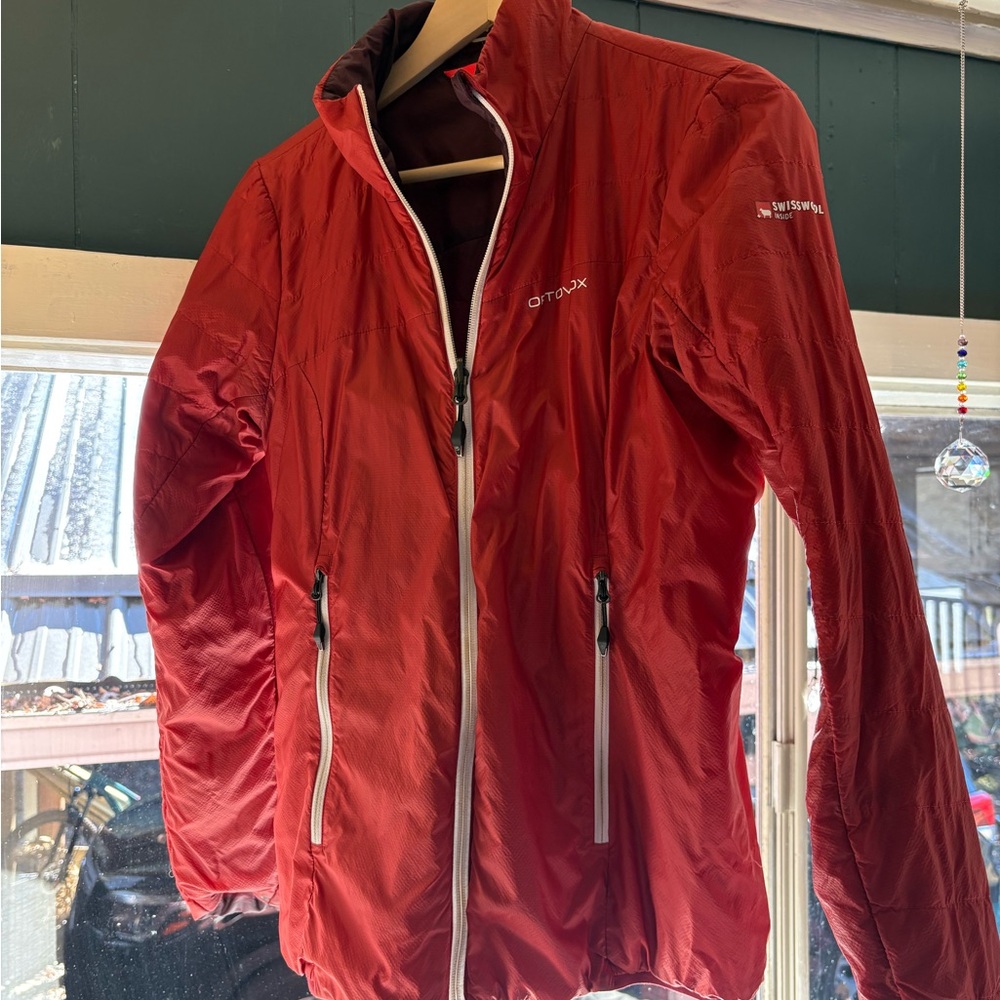 Orthodox Women's Red & Maroon Wool Jacket